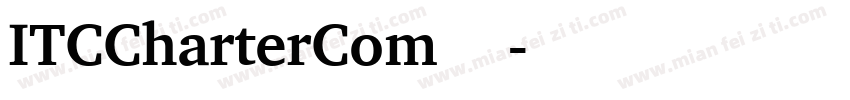 ITCCharterCom 字体下载字体转换